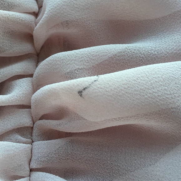 Express - Blush Pink Chiffon Dress - Picture 3 of 4